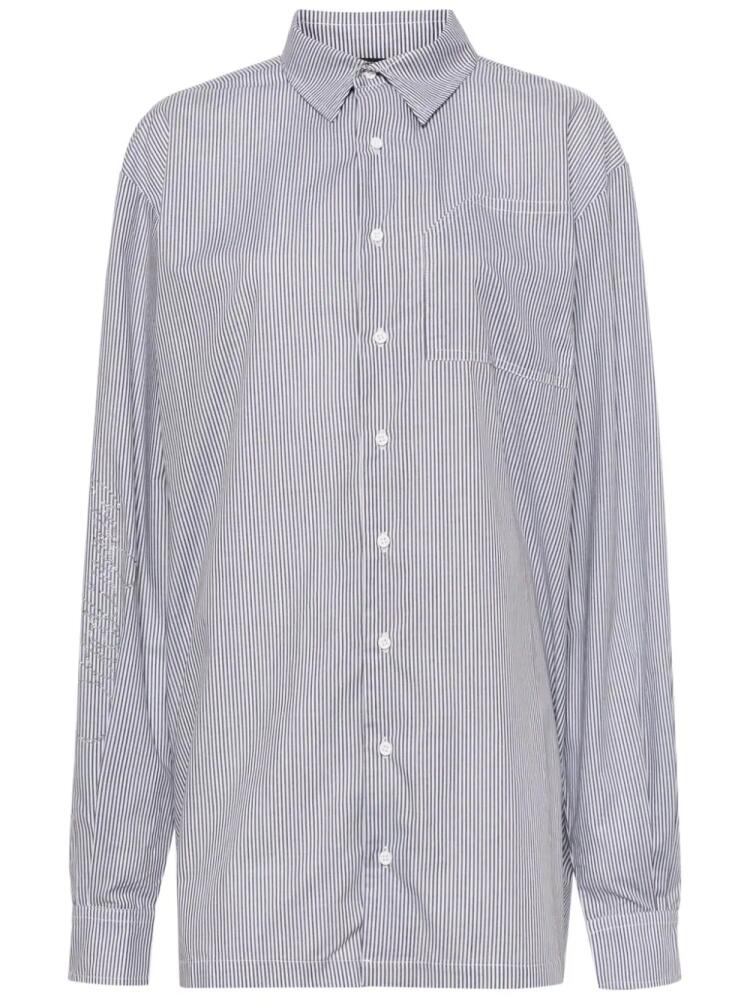 Ottolinger rhinestone-embellished striped shirt - Grey Cover