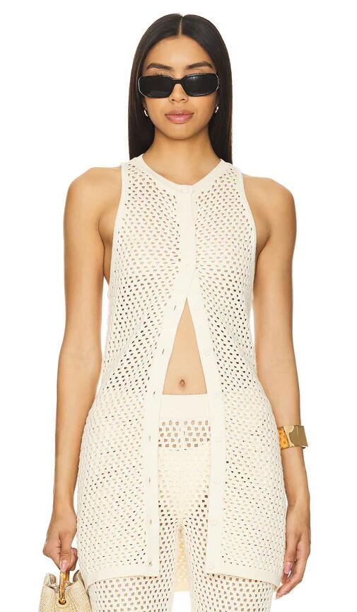 SER.O.YA Tilli Vest in Cream Cover