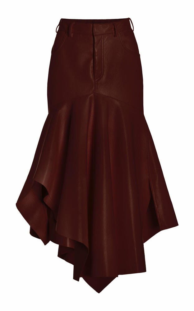 Philosophy di Lorenzo Serafini - Flared Asymmetric Midi Skirt - Brown Cover