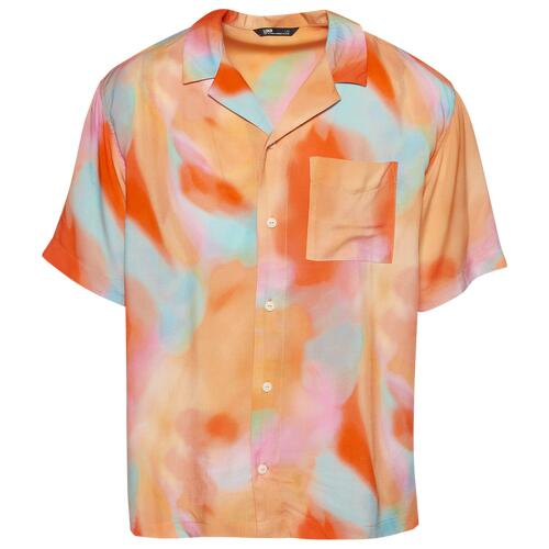 LCKR Camp Shirt - Mens Multi/Orange Cover