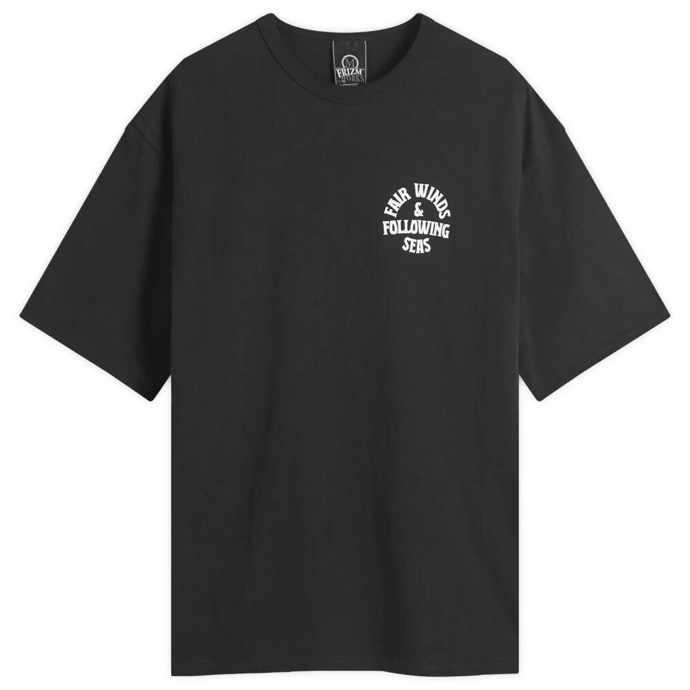 FrizmWORKS Men's Fair Winds & Following Seas T-Shirt in Black Cover