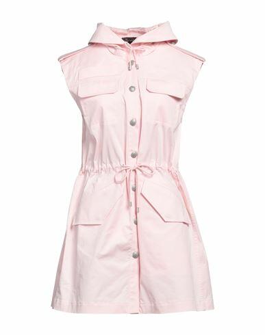 Mr & Mrs Italy Woman Overcoat & Trench Coat Pink Cotton, Elastane, Polyester Cover