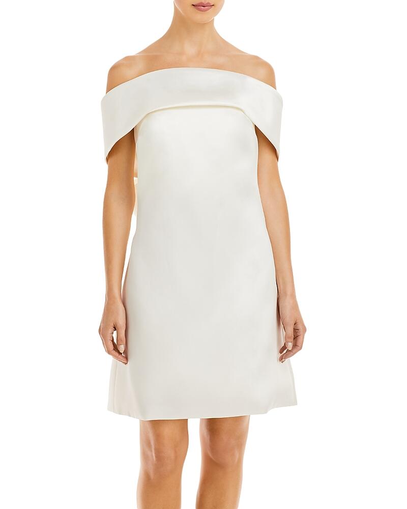 Amsale Off The Shoulder Shift Dress Cover