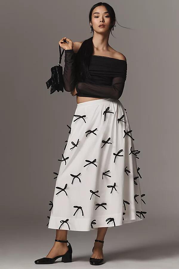 Maeve 3D Bows Midi Skirt Cover