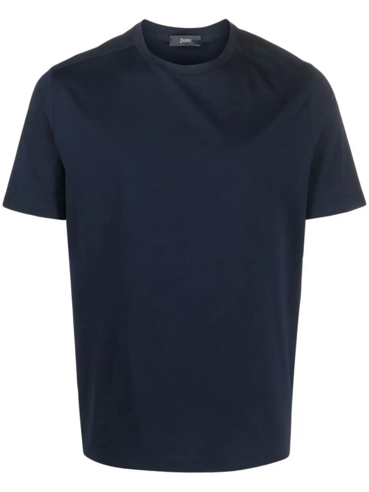 Herno shortsleeved crew-neck T-shirt - Blue Cover