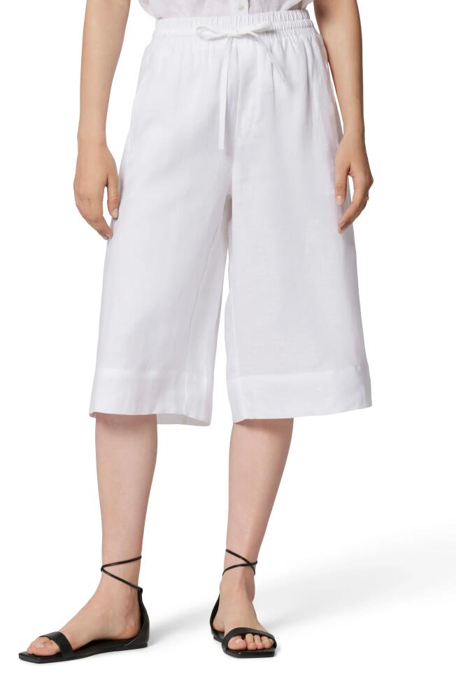 Equipment Theo Wide Leg Linen Pants in Bright White Cover