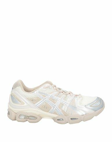 Asics Woman Sneakers Beige Textile fibers, Rubber Cover