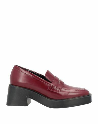 Lorenzo Mari Woman Loafers Burgundy Textile fibers Cover