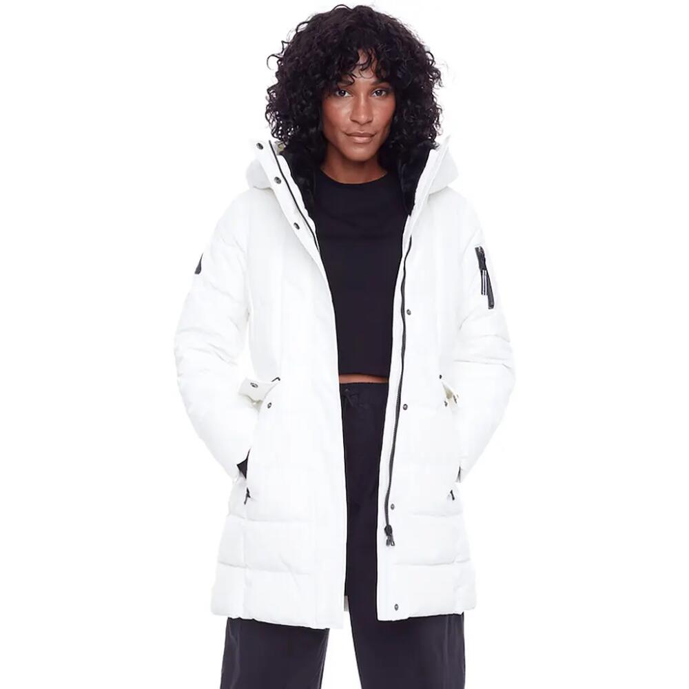 Alpine North KOOTNEY - Vegan Down Mid-Length Parka Coat in Cloud Cover