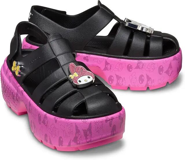 Crocs Sanrio My Melody / Kuromi Stomp Sandal (Black/Pink) Sandals Cover