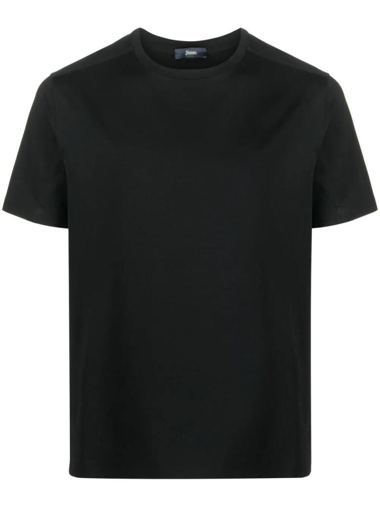 Herno short-sleeve cotton T-shirt - Black Cover