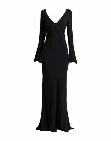 N°21 Woman Maxi dress Black Acetate, Silk Cover