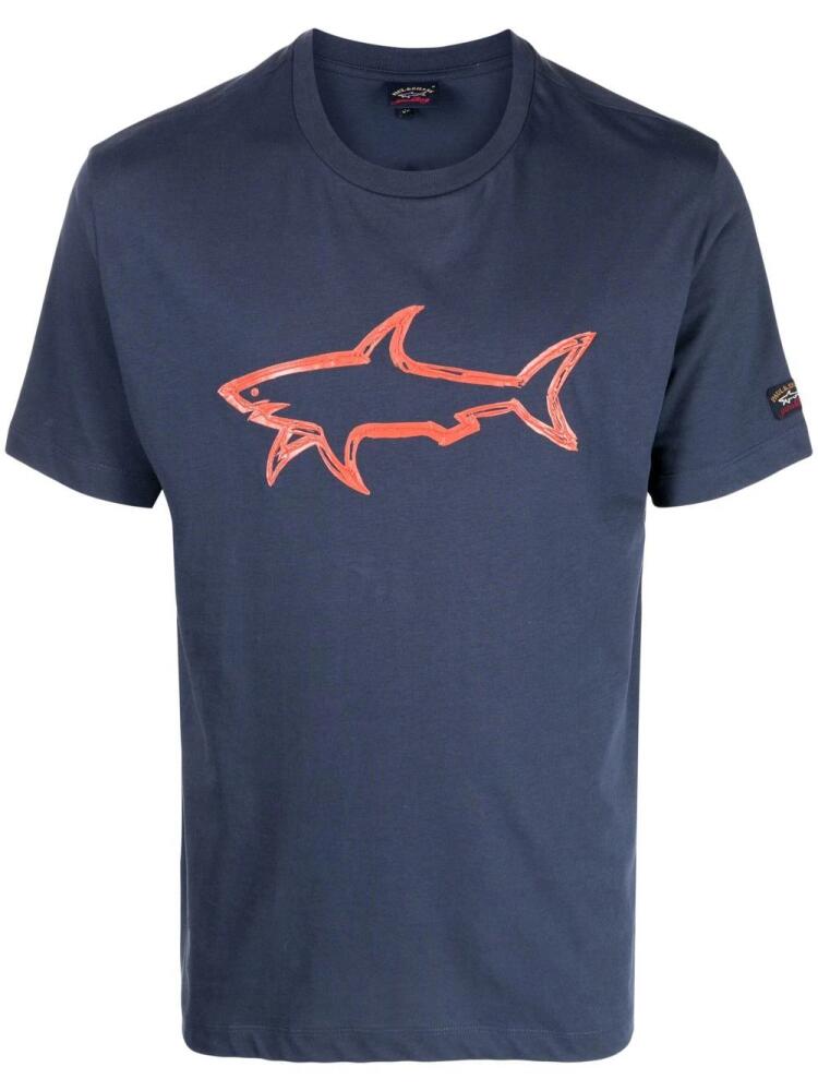 Paul & Shark logo-print T-shirt - Blue Cover