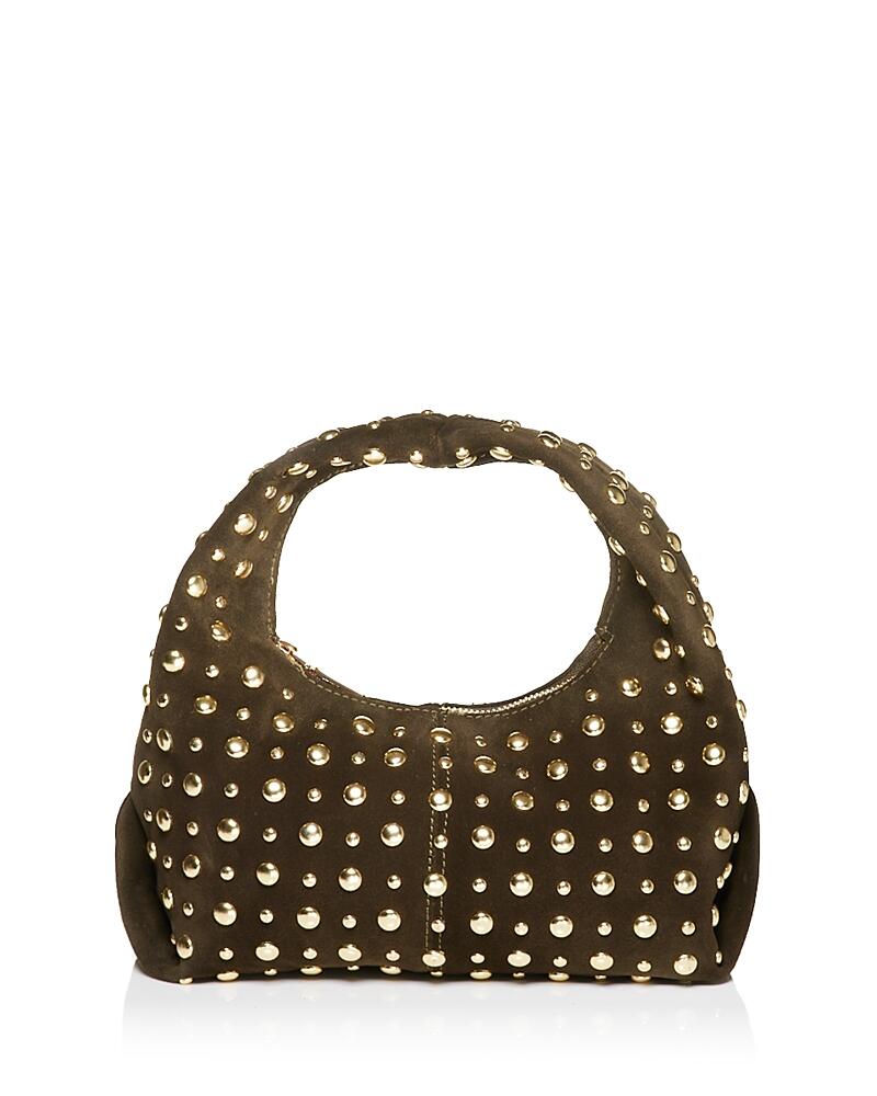 Aqua Small Studded Hobo Bag - Exclusive Cover