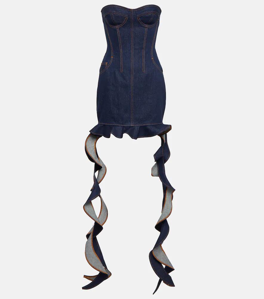 David Koma Corset denim minidress Cover