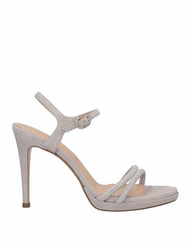 Pedro Miralles Woman Sandals Light grey Soft Leather Cover