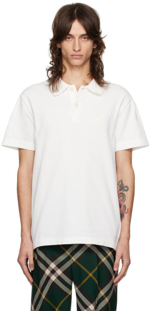 Burberry White EKD Polo Cover