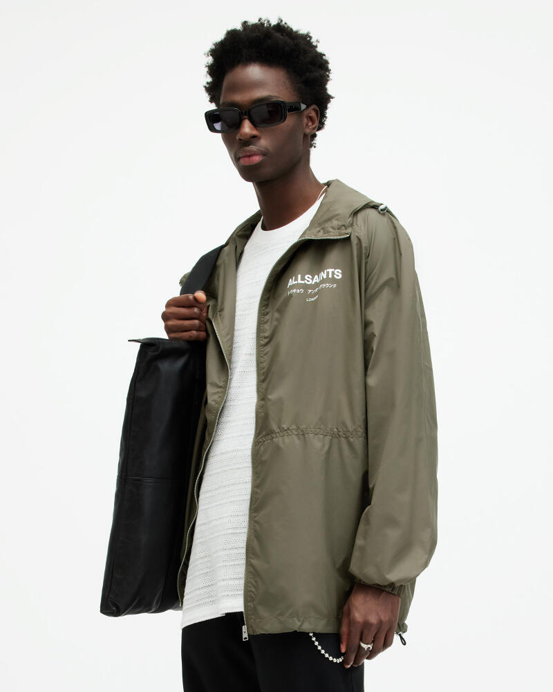 AllSaints Underground Logo Oversized Hood Jacket Cover