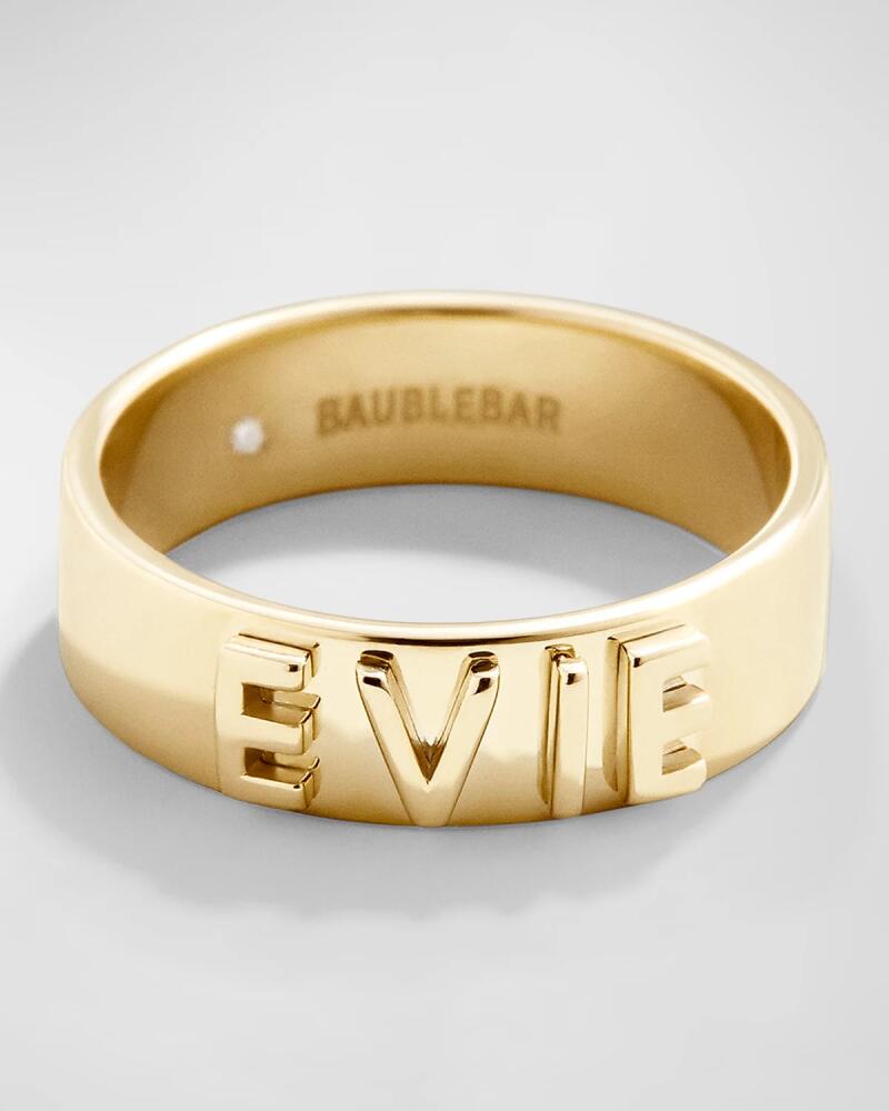 BaubleBar 18K Gold-Plated Custom Block Ring Cover