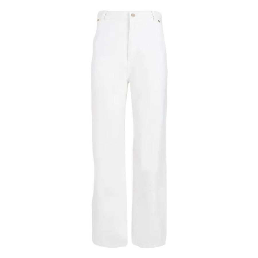 Bally Ladies Bone Cotton Denim Jeans Cover