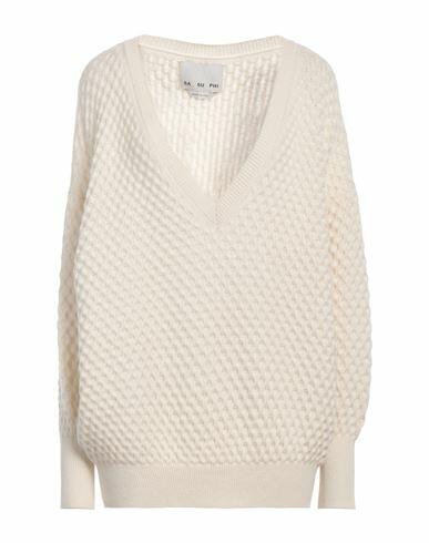 Sa Su Phi Woman Sweater Ivory Cashmere Cover