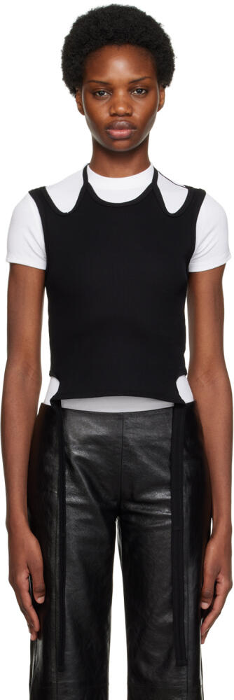 Dion Lee Black Halter Tie Tank Top Cover