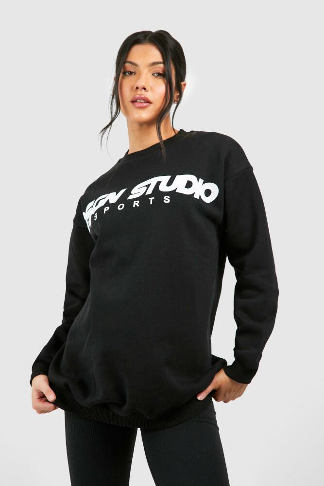 boohoo Womens Maternity Dsgn Studio Sweatshirt - Black Cover