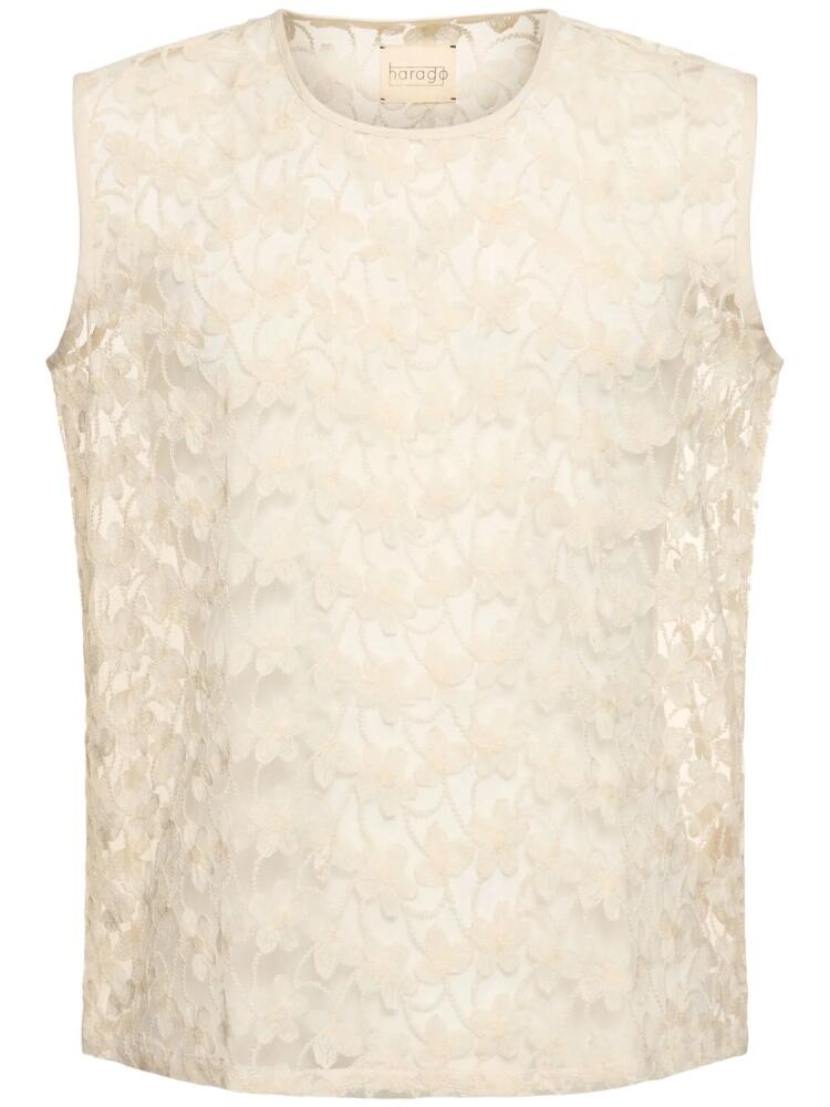 HARAGO Cotton Lace Tank Top Cover