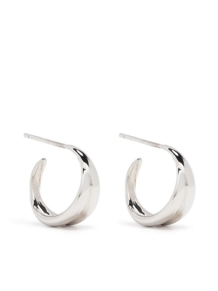 Dinny Hall small Twist hoop earrings - Silver Cover