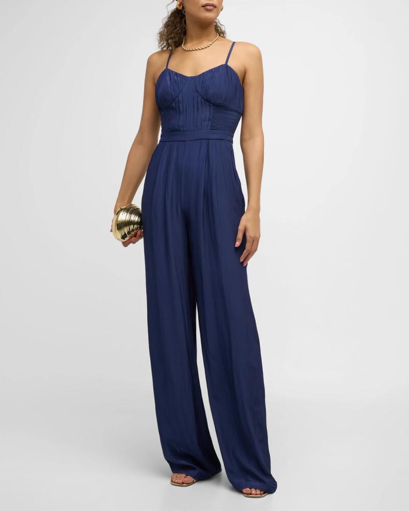 Ramy Brook Loretta Satin Jumpsuit Cover