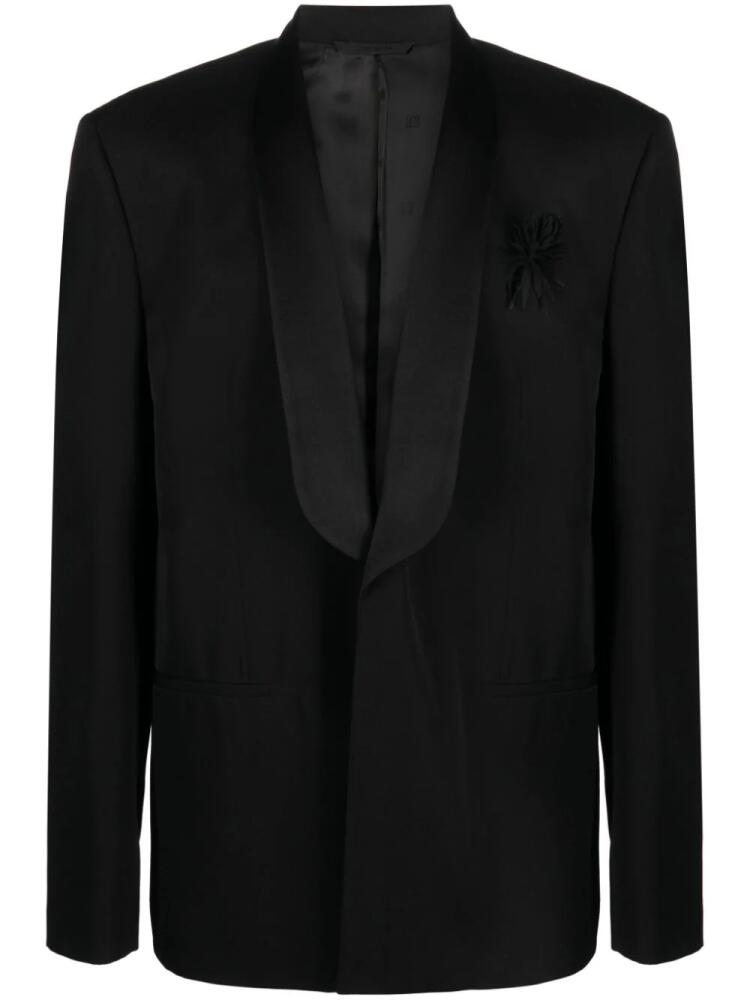 Givenchy shawl-lapels single-breasted blazer - Black Cover