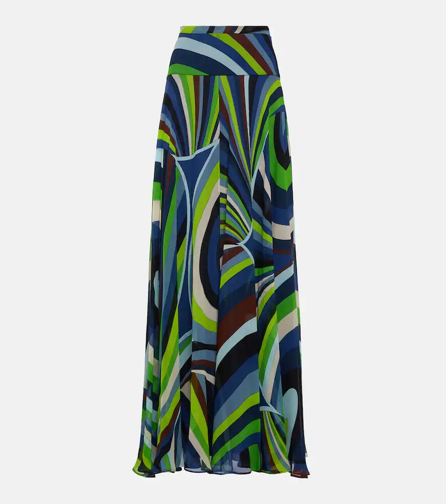 Pucci Iride silk chiffon maxi skirt Cover