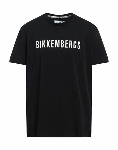 Bikkembergs Man T-shirt Black Cotton, Elastane Cover