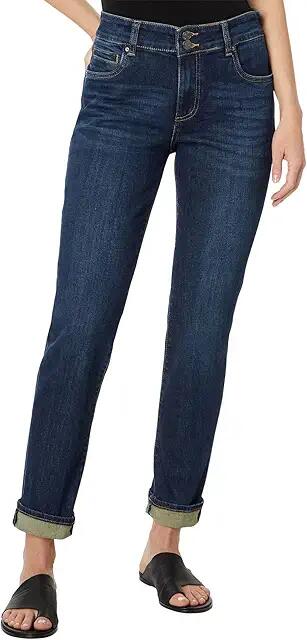 KUT from the Kloth Catherine Boyfriend High Rise Double Button (Royal) Women's Jeans Cover