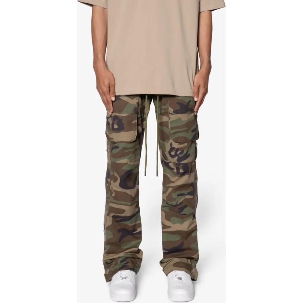 mnml Camouflage Side Snap Nylon Cargo Pants Cover