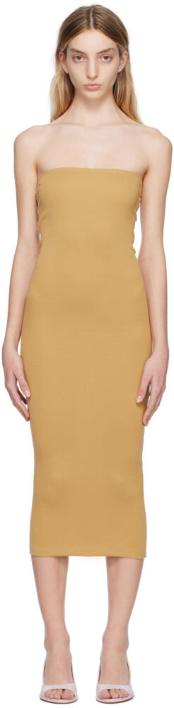 FLORE FLORE SSENSE Exclusive Tan Liv Midi Dress Cover