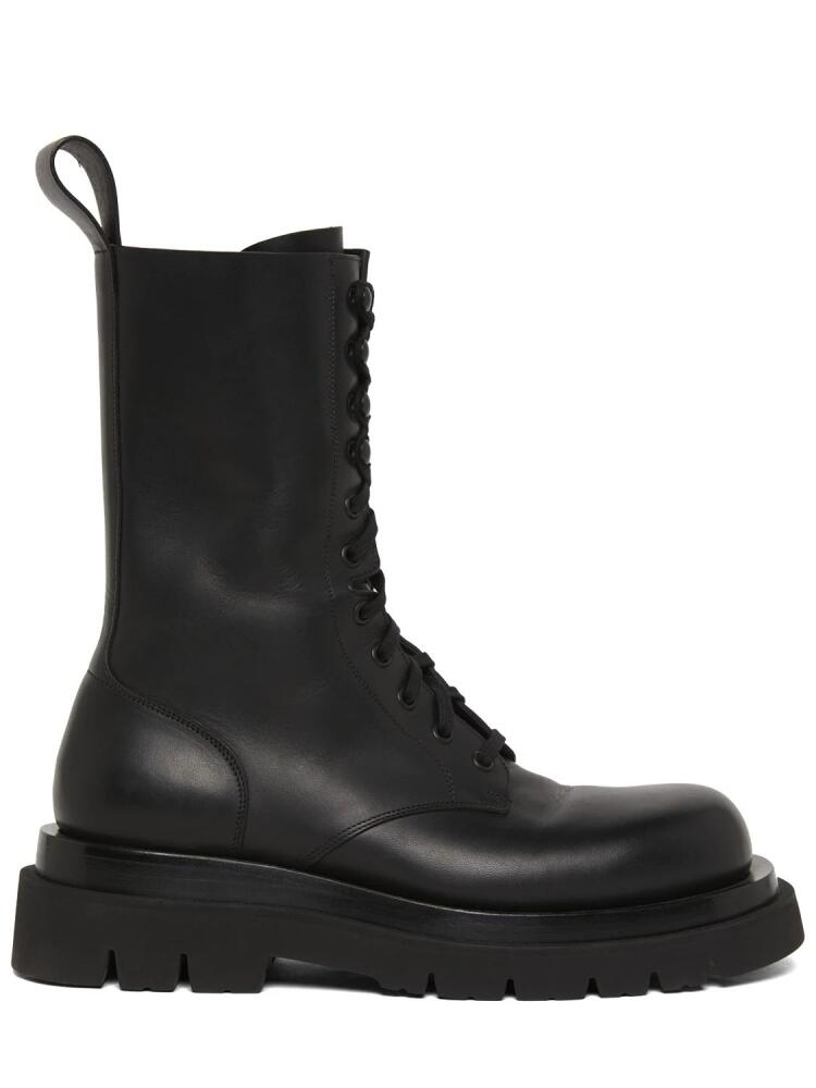 BOTTEGA VENETA 40mm Lug Leather Combat Boots Cover