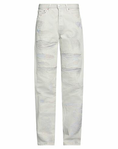 Notsonormal Man Jeans Light grey Cotton Cover