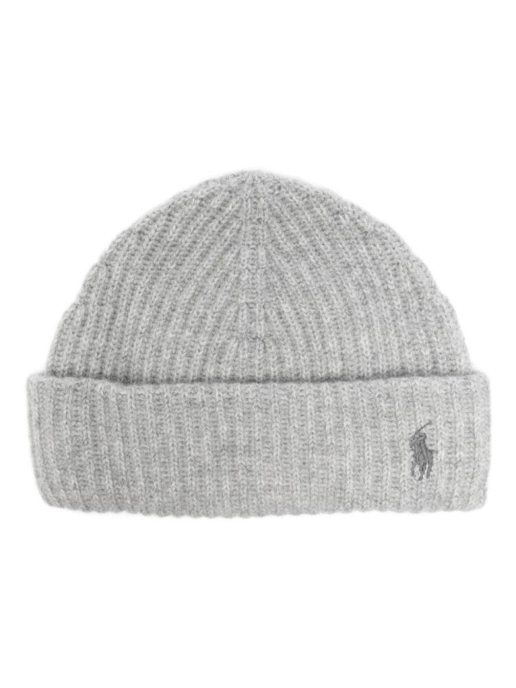 Polo Ralph Lauren ribbed-knit beanie hat - Grey Cover