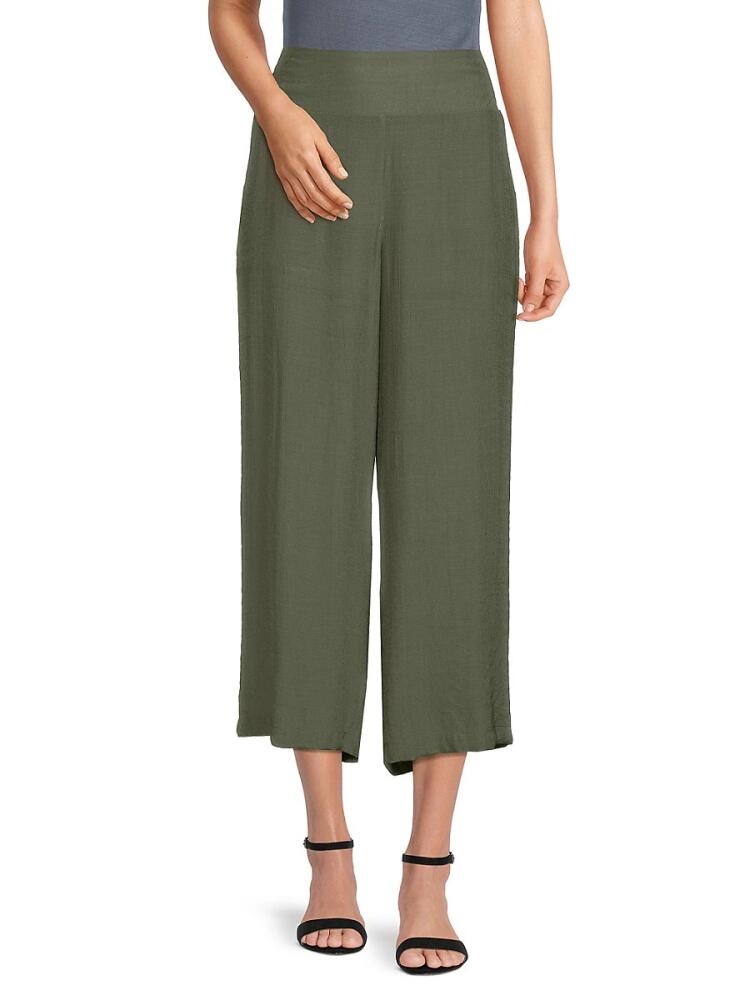 NANETTE nanette lepore Women's Solid Cropped Pants - Prairie Sage Cover