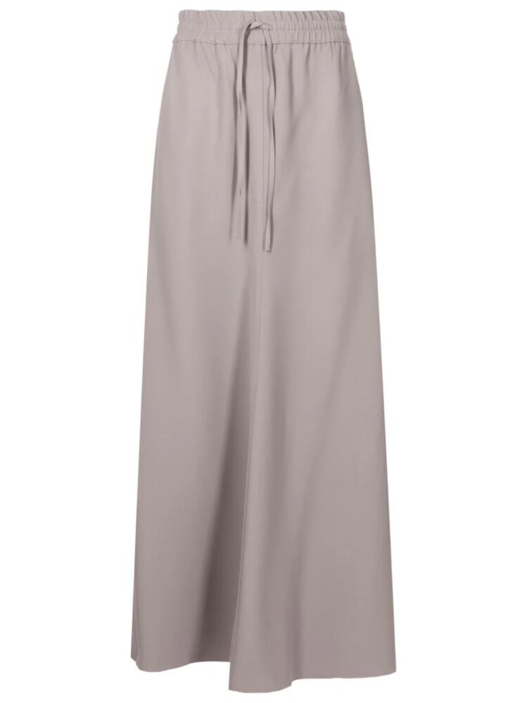 Uma | Raquel Davidowicz high-waisted crepe maxi skirt - Grey Cover