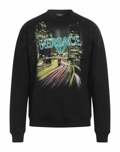 Versace Man Sweatshirt Black Cotton Cover