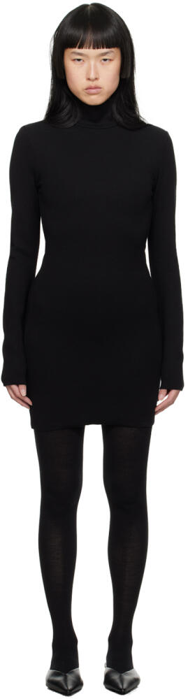 AMI Paris Black Turtleneck Minidress Cover