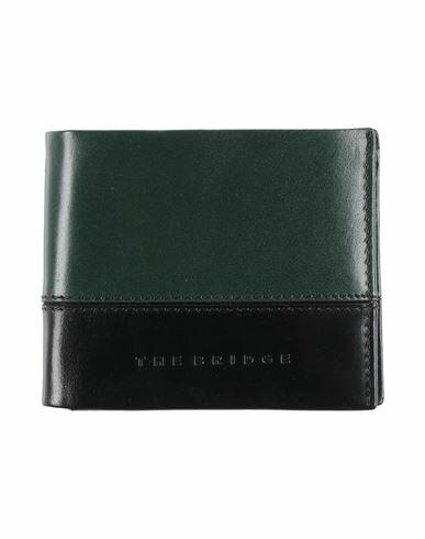 The Bridge Man Wallet Dark green Leather Cover