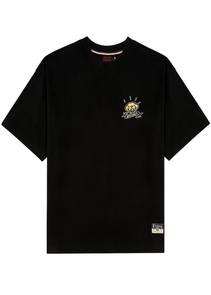 Evisu Diamond Daruma Printed Cotton T-shirt - Black Cover