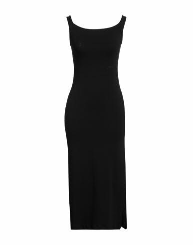 Hinnominate Woman Midi dress Black Cotton, Elastane Cover