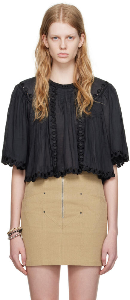 Isabel Marant Black Ogalice Blouse Cover