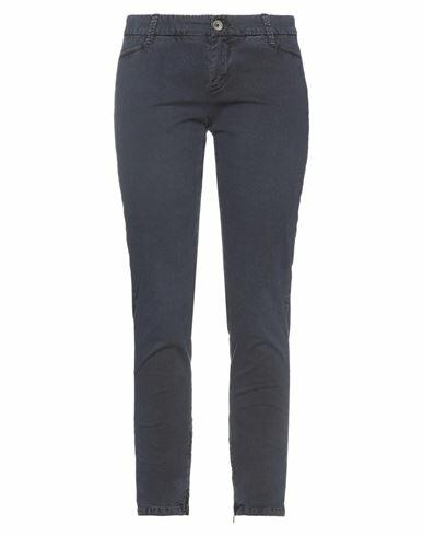 Jacob Cohёn Woman Pants Midnight blue Cotton, Elastane Cover