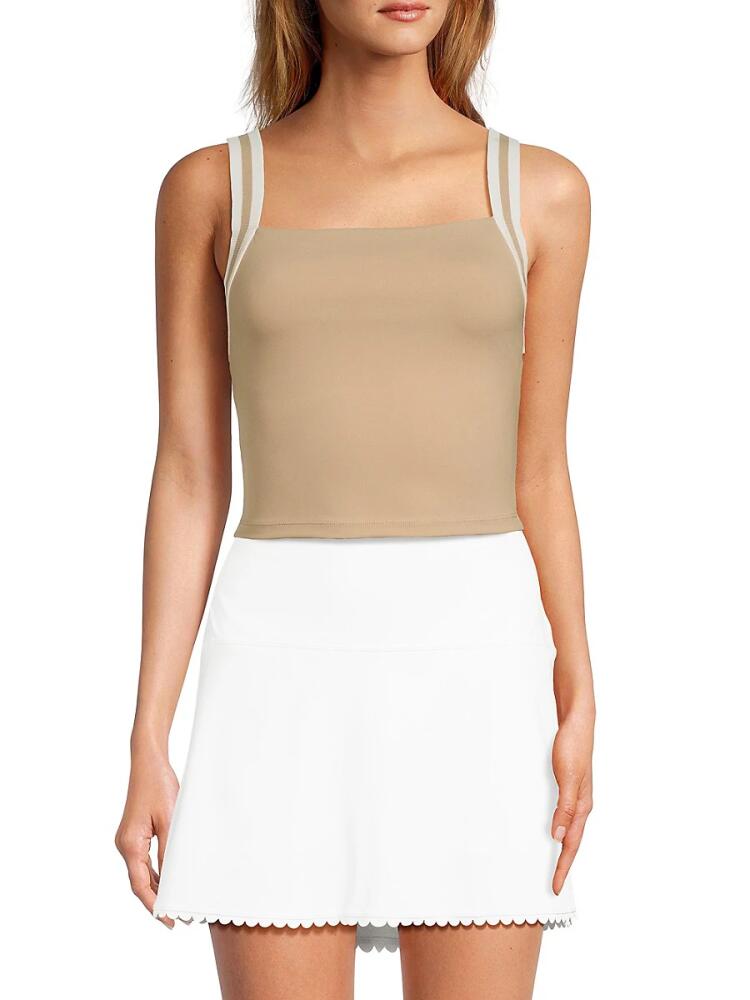 IVL Women's Squareneck Tank Top - Beige Cover