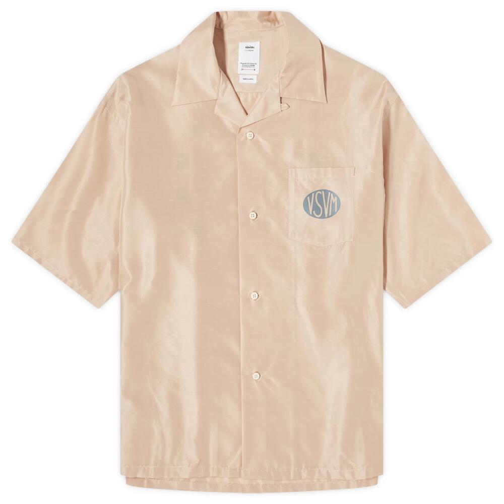 Visvim Men's Crosby Silk Shirt in Pink Cover